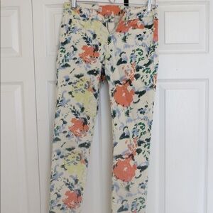 🔴CLEARANCE🔴 Size 25R Gap Floral Jeans